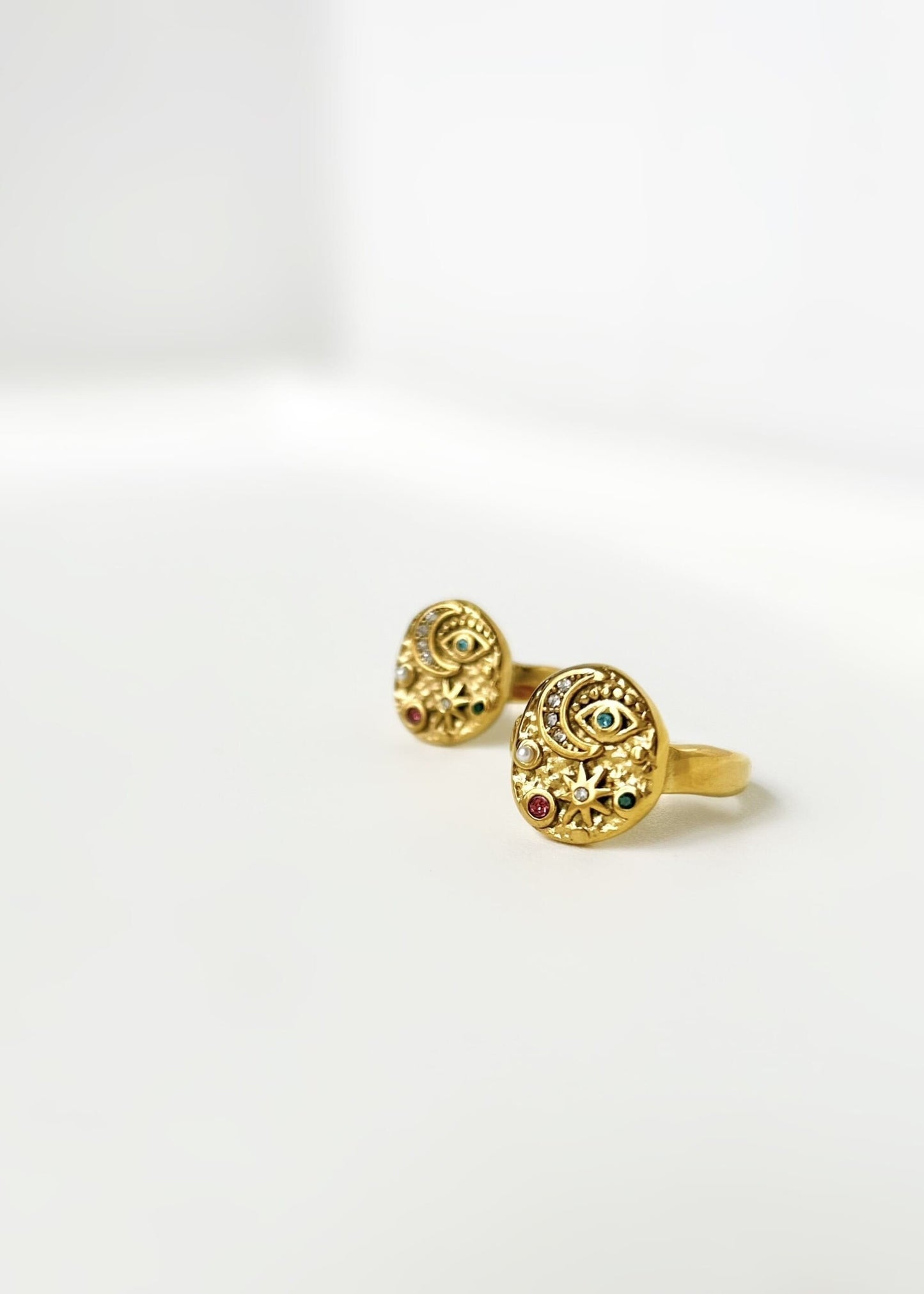 Anillo luna y estrellas