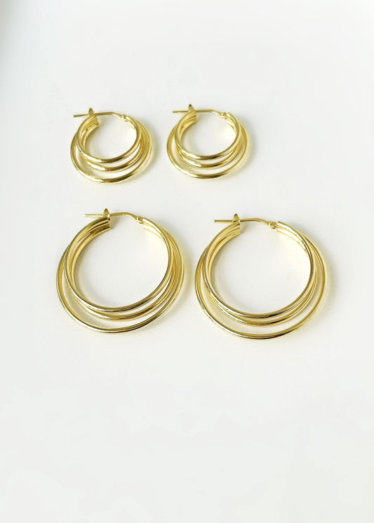 Aros triples plata