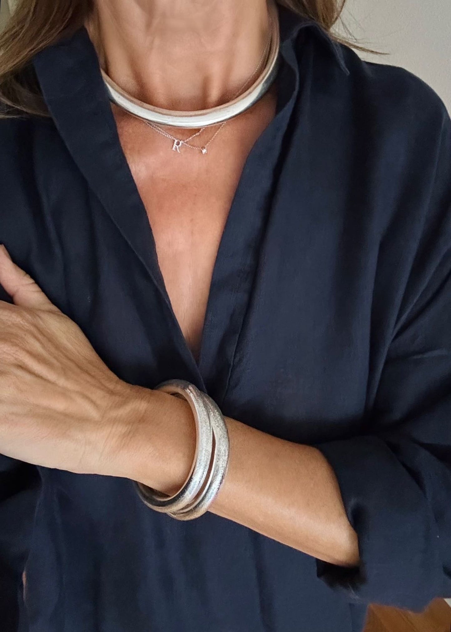 Pulsera plateada