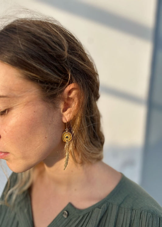 Pendientes hoja