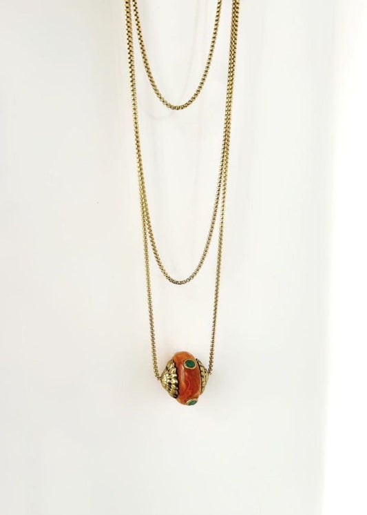 Collar triple cadena
