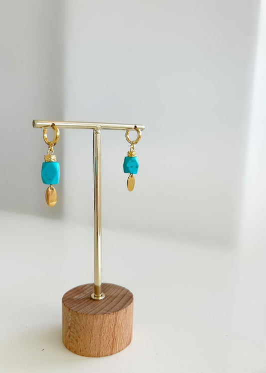 Pendientes turquesas
