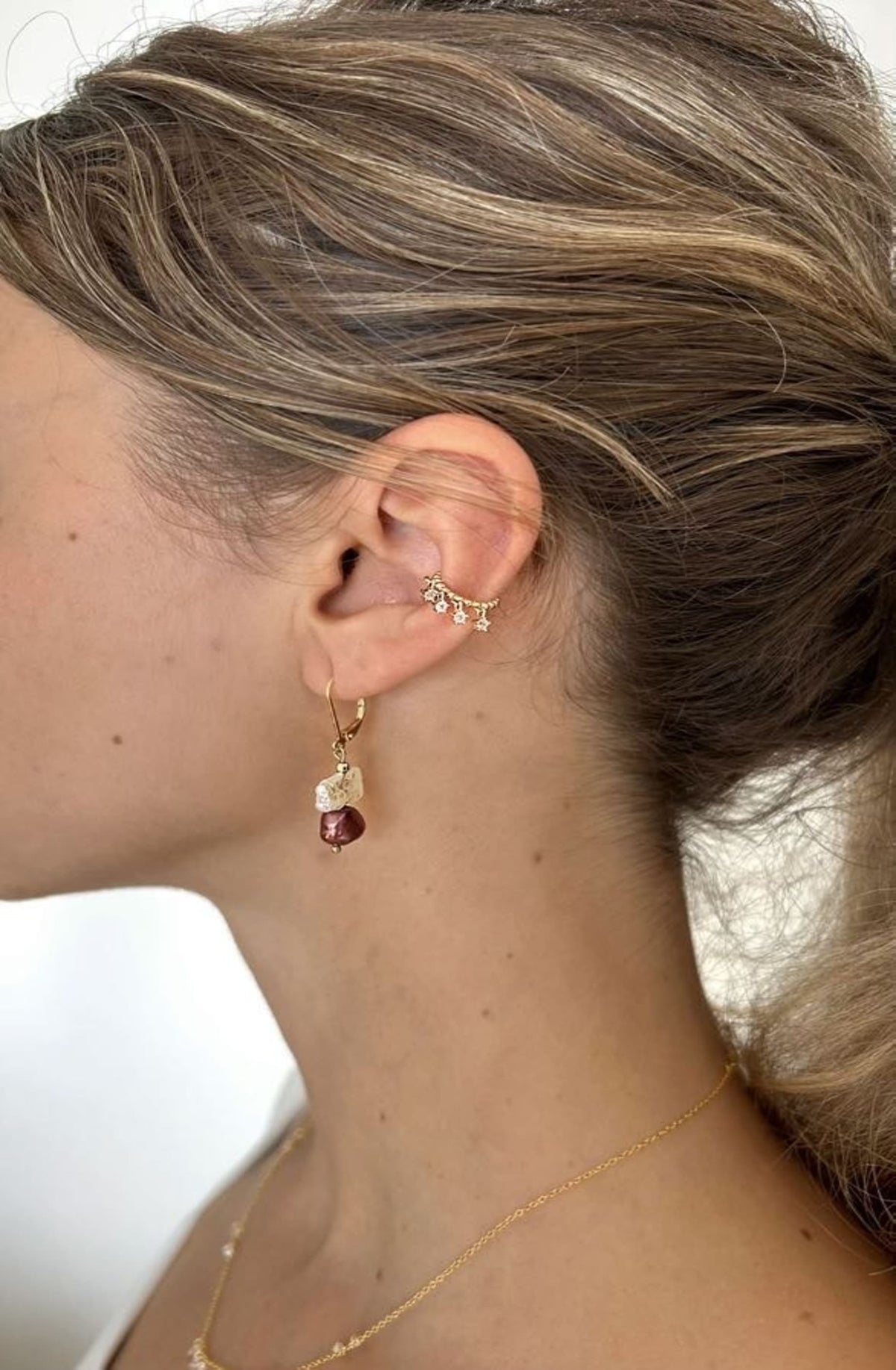 Pendientes perlas