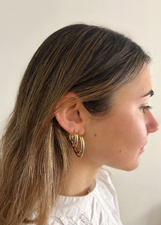 Aros triples plata