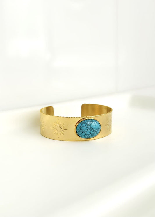 Brazalete con turquesa