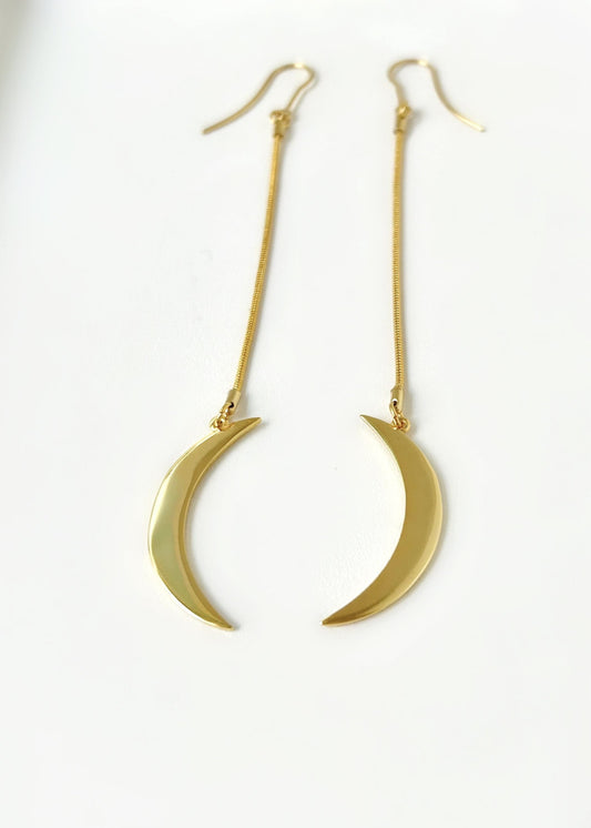 Pendientes Luna Largos