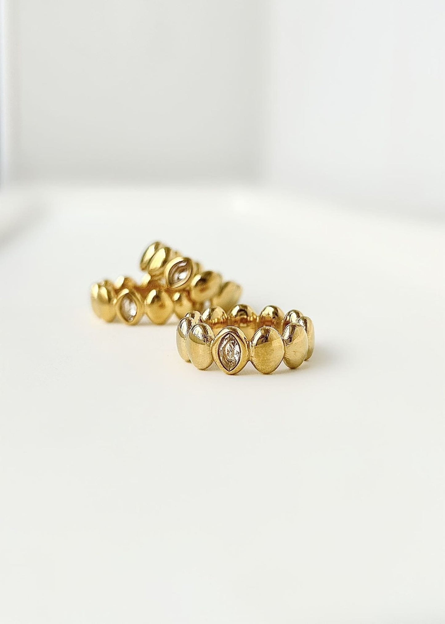 Anillo Acero y Circonita