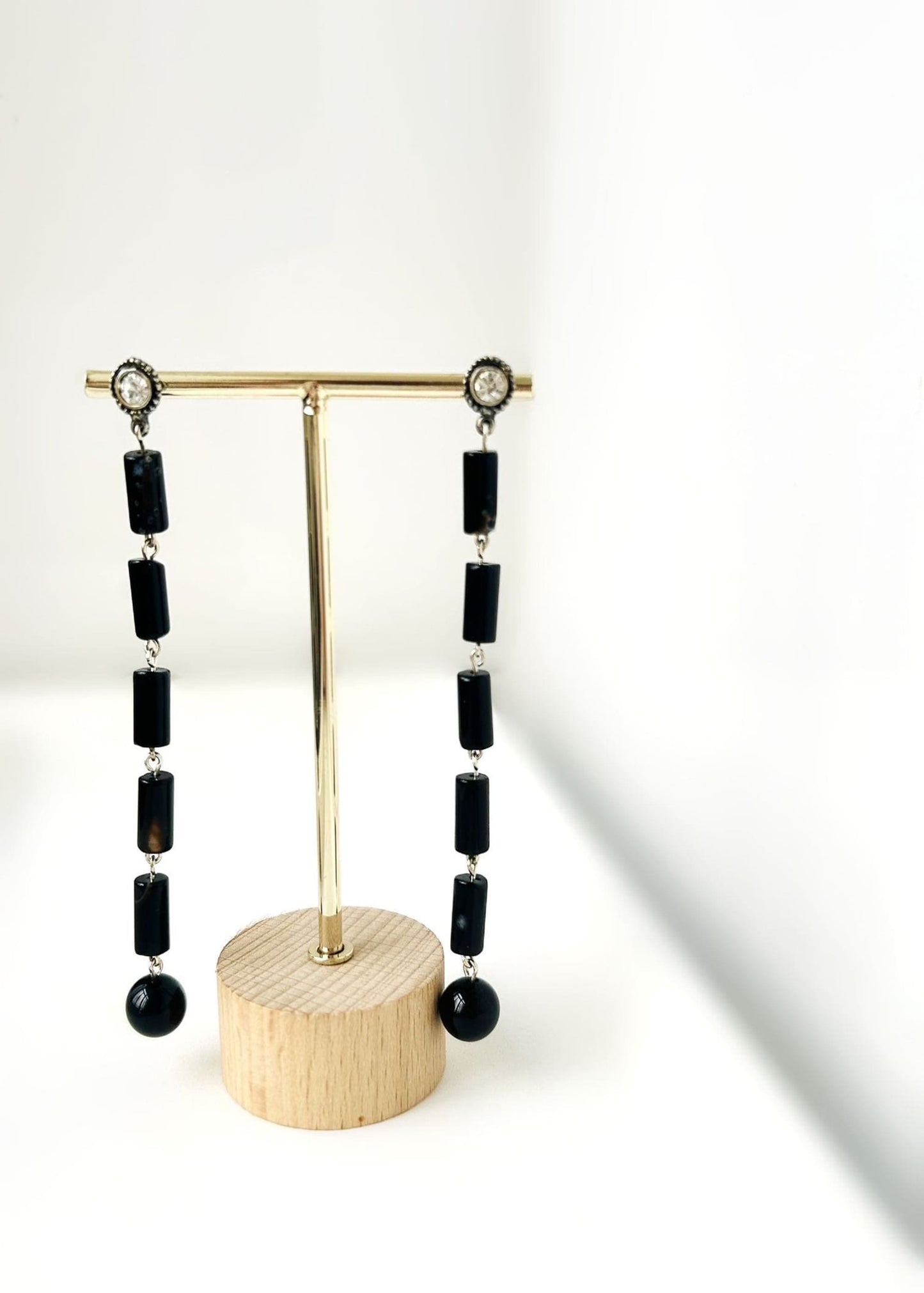 Pendientes obsidiana