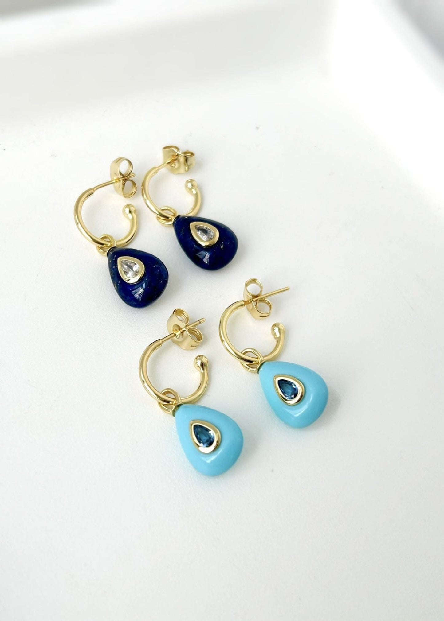 Aros colgante gota