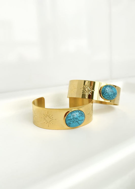 Brazalete con turquesa