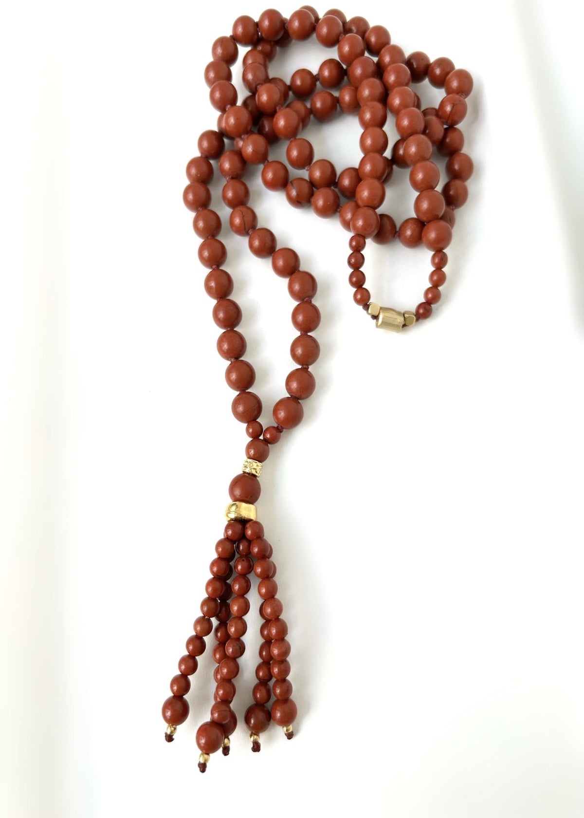 Collar borla jaspe