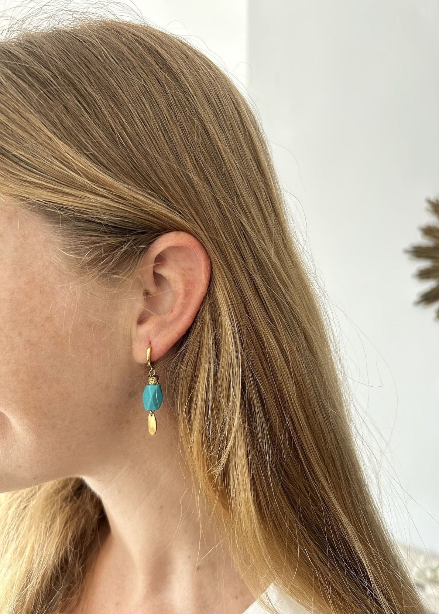 Pendientes turquesas