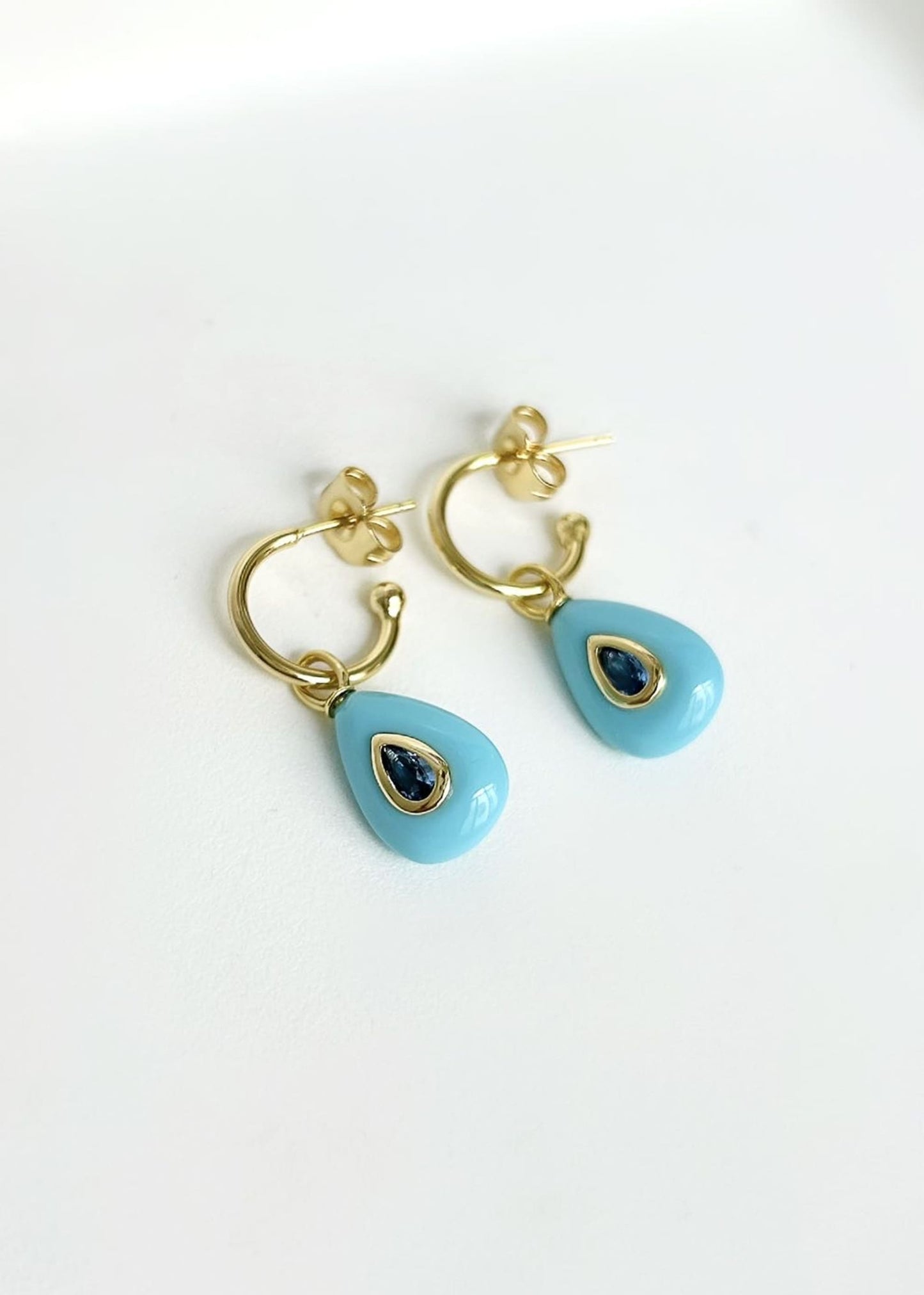 Aros colgante gota
