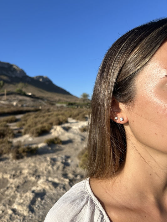 Pendientes Moissanita